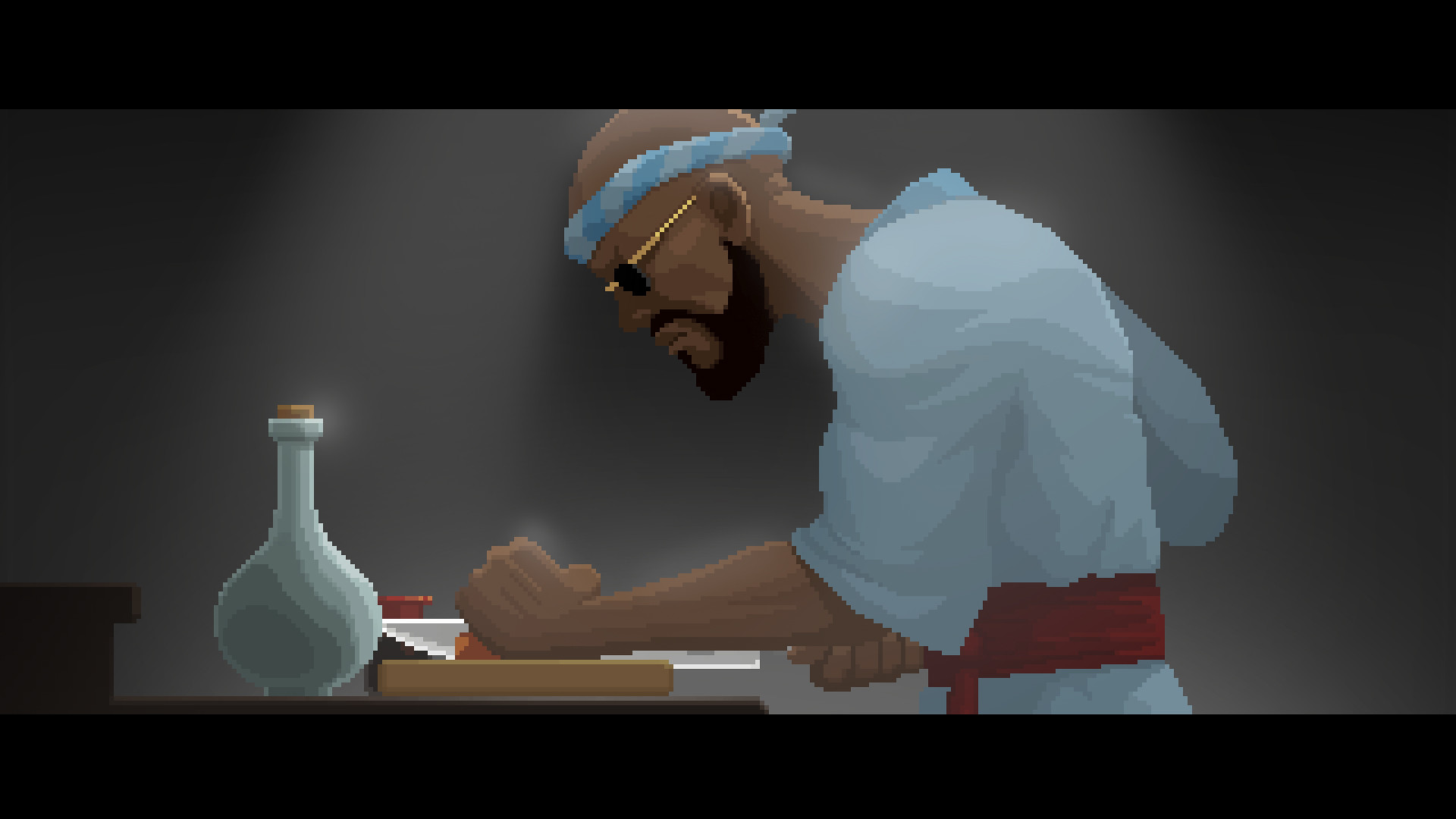 Официальный кадр Bancho the Chef с молодым Банчо за готовкой