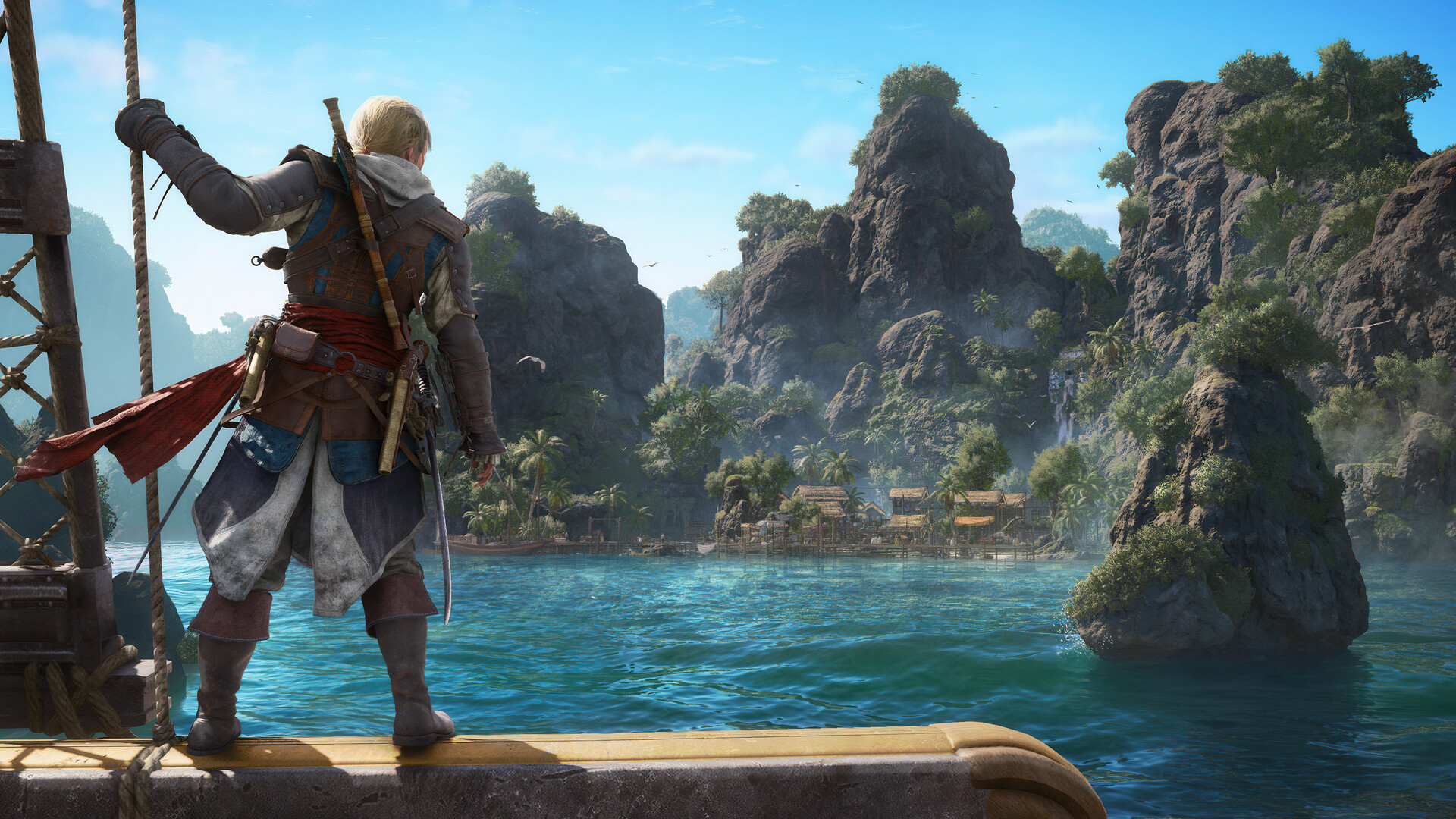 Официальный скриншот Assassin's Creed Black Flag Resynced с морским боем