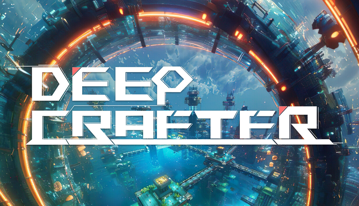 Официальный горизонтальный арт Deep Crafter из Steam