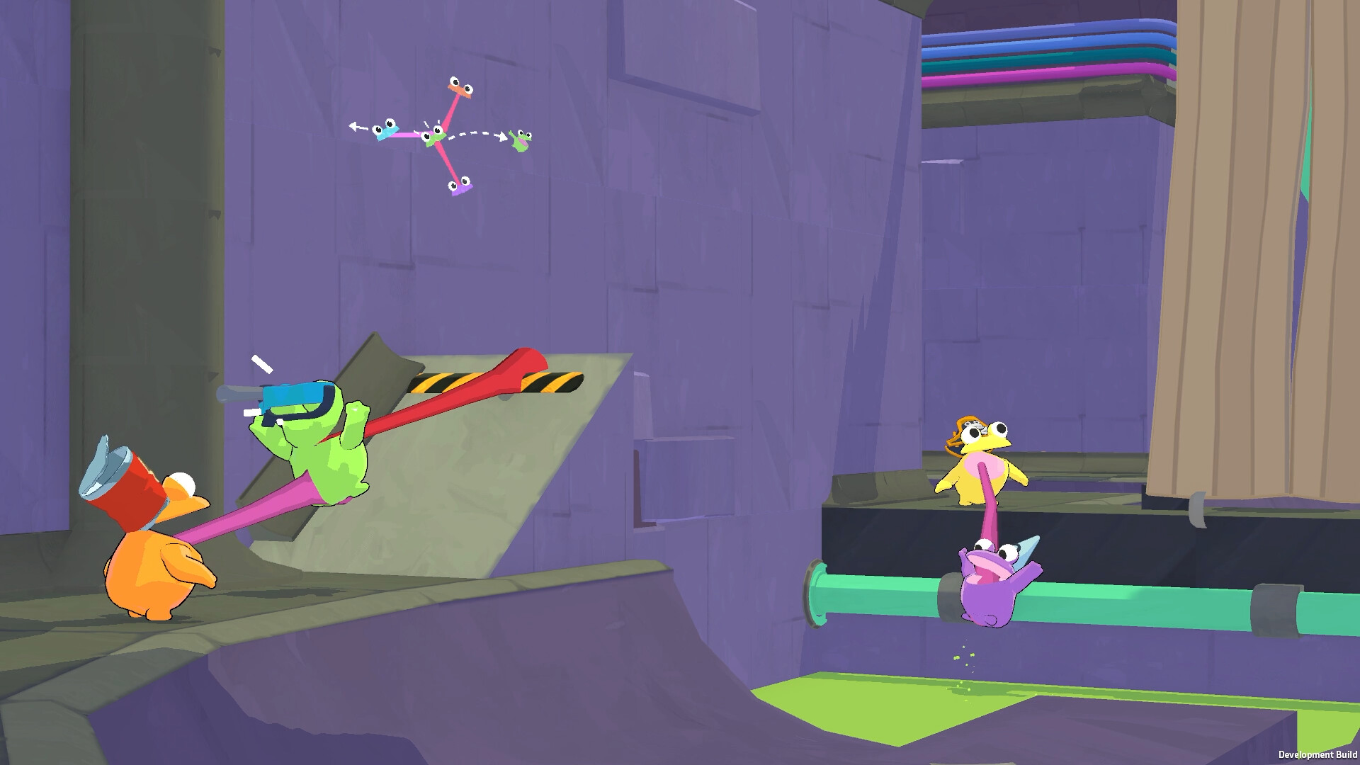 Кооперативная сцена Frog Sqwad из официального Steam-скриншота