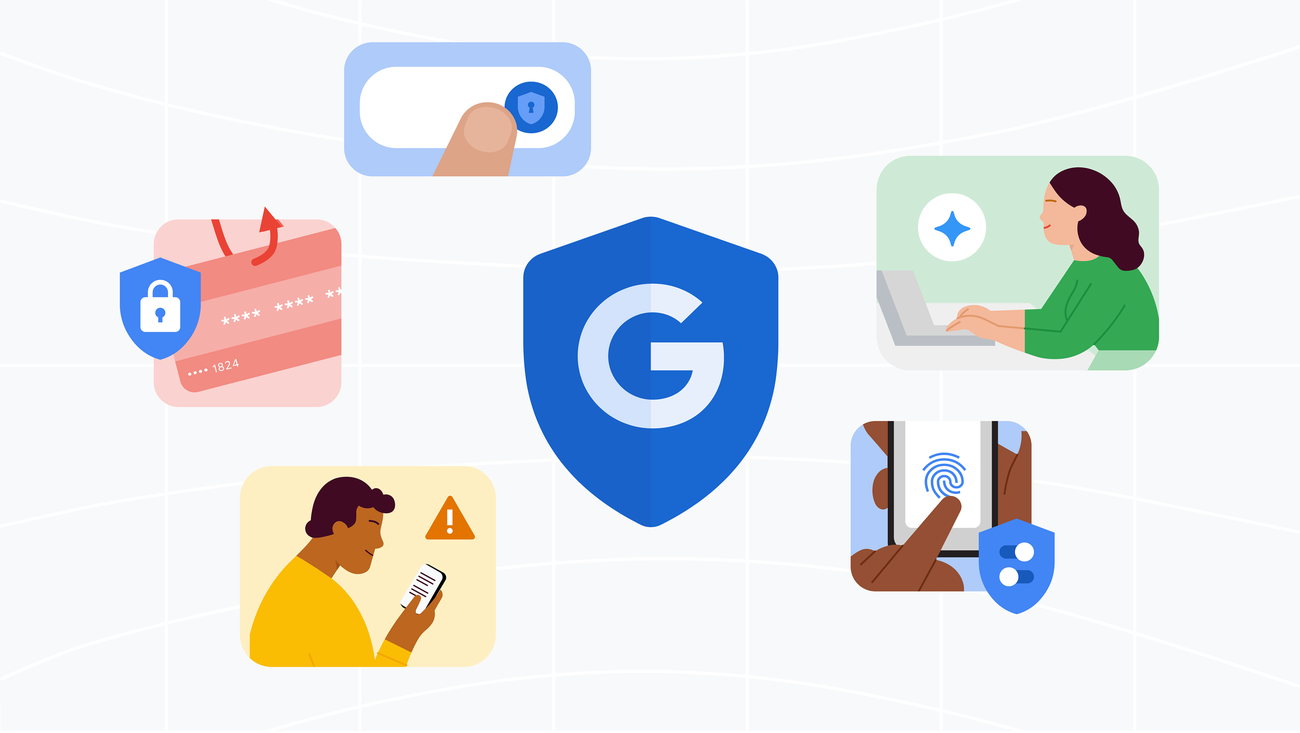 Официальный visual Google о защите от AI-мошенничества