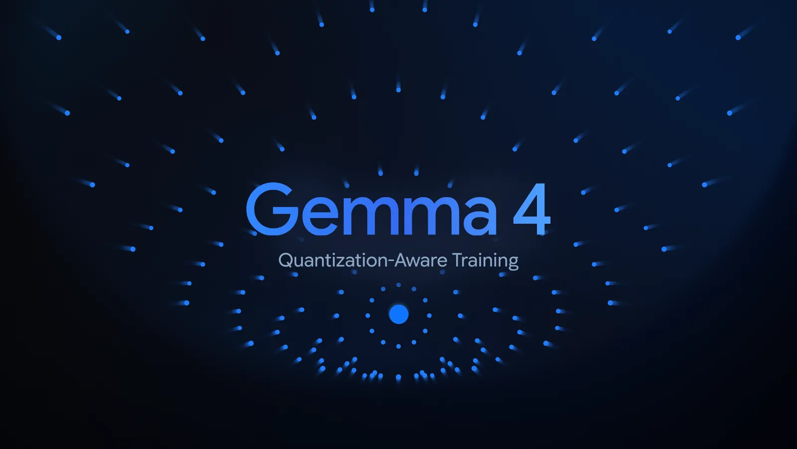 Официальный визуал Google Gemma 4 Quantization-Aware Training