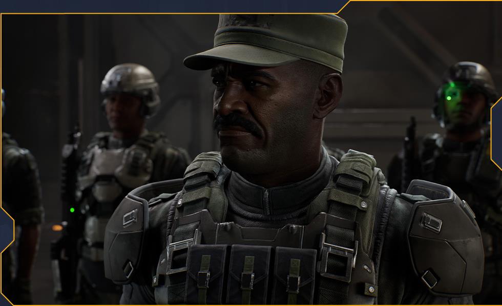 Официальный кадр Halo: Campaign Evolved с сержантом Джонсоном