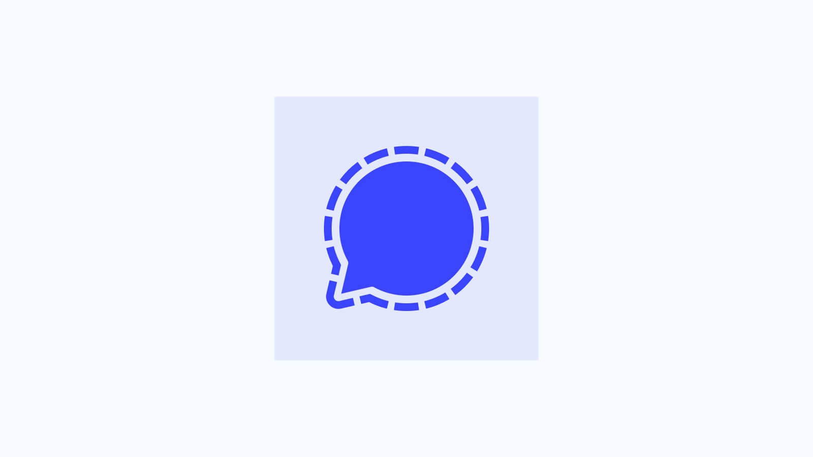 Официальная иконка Signal на чистом фоне