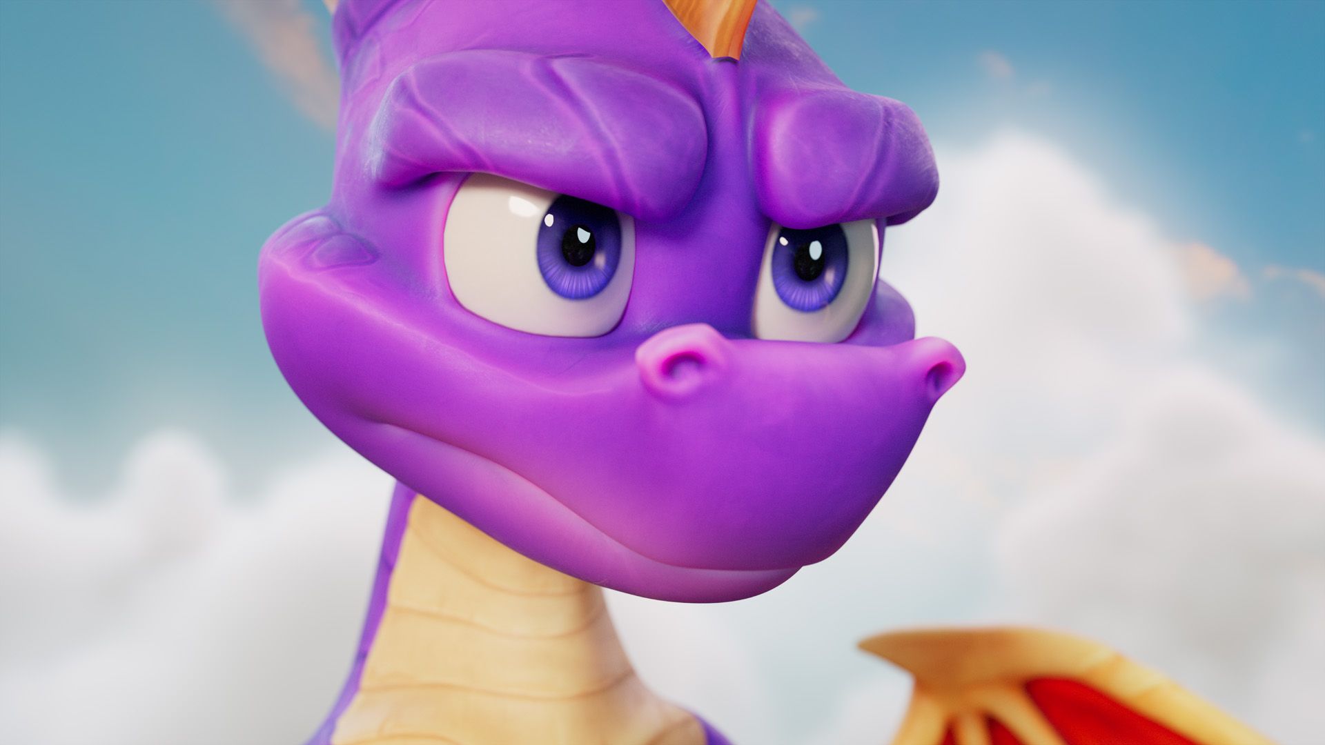 Промо-арт Spyro: A Realm Beyond с летящим Спайро