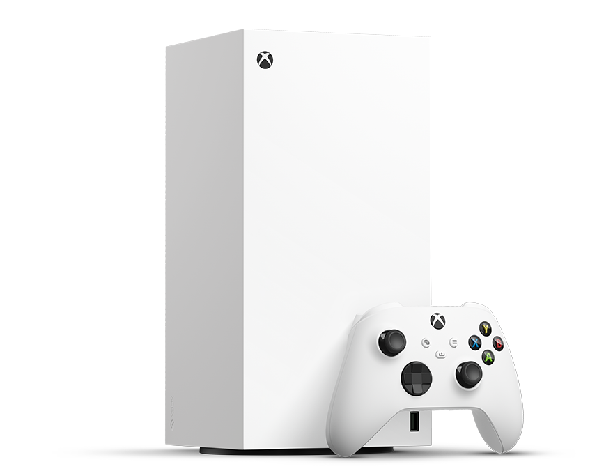 Официальное изображение Xbox Series X Robot White с контроллером